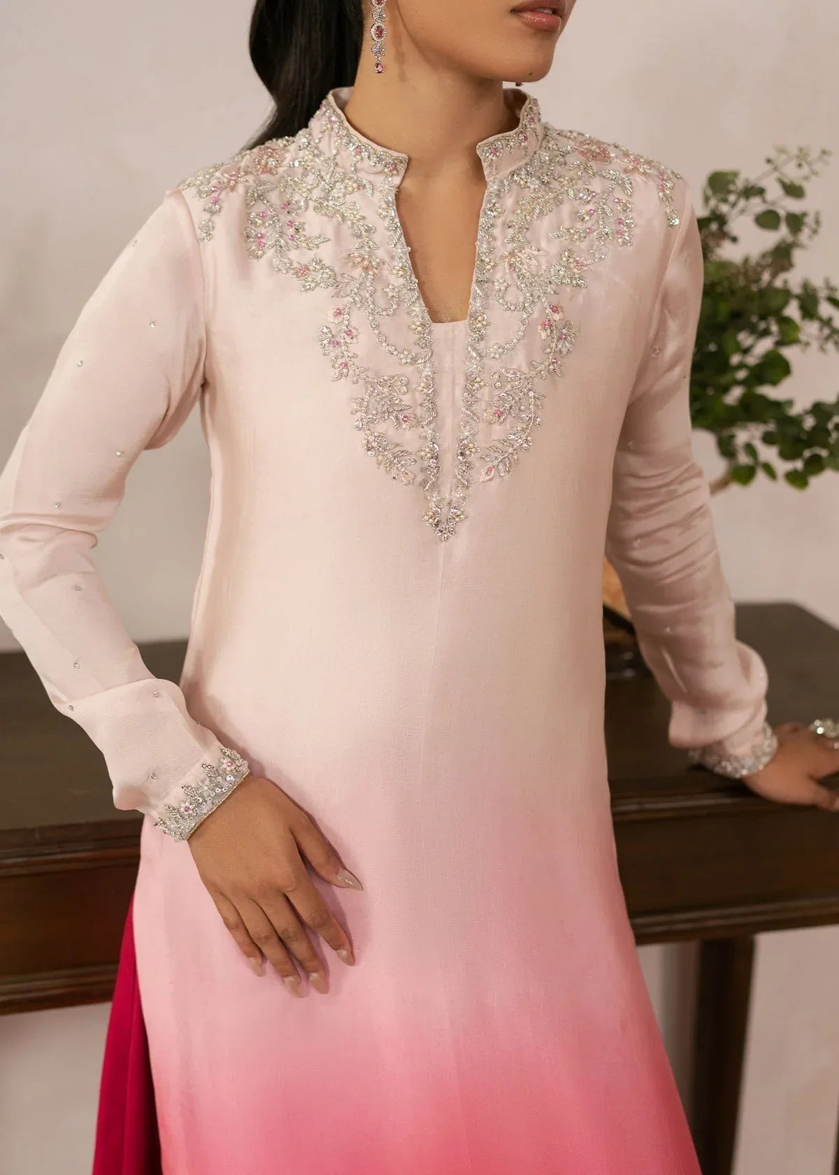 Dastoor | Rania Luxury Pret 25 | Coral - Aqsa Fabrics