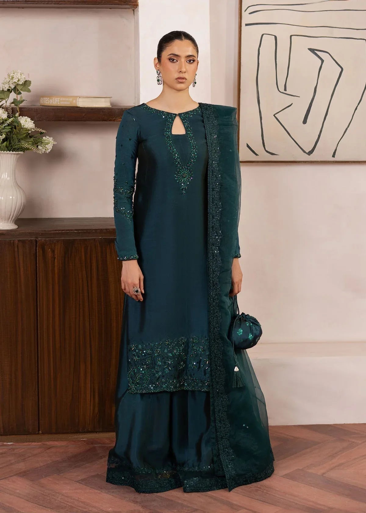 Dastoor | Rania Luxury Pret 25 | Raya - Aqsa Fabrics