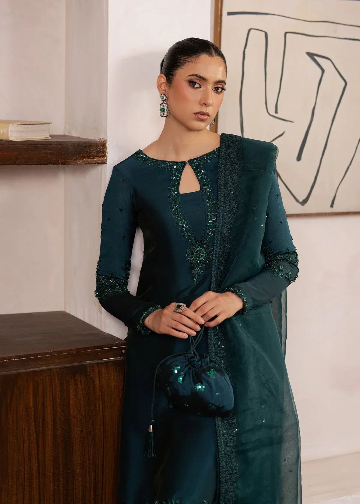 Dastoor | Rania Luxury Pret 25 | Raya - Aqsa Fabrics