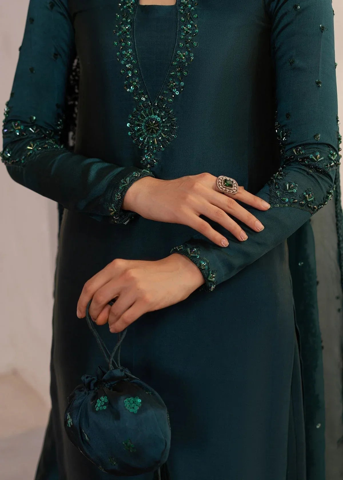 Dastoor | Rania Luxury Pret 25 | Raya - Aqsa Fabrics