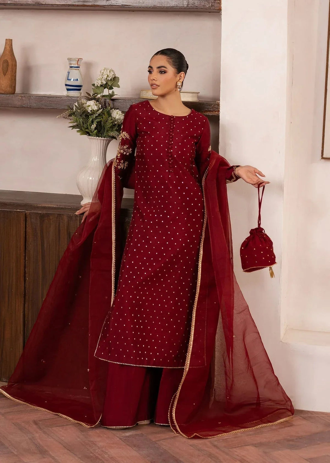 Dastoor | Rania Luxury Pret 25 | Elise - Aqsa Fabrics