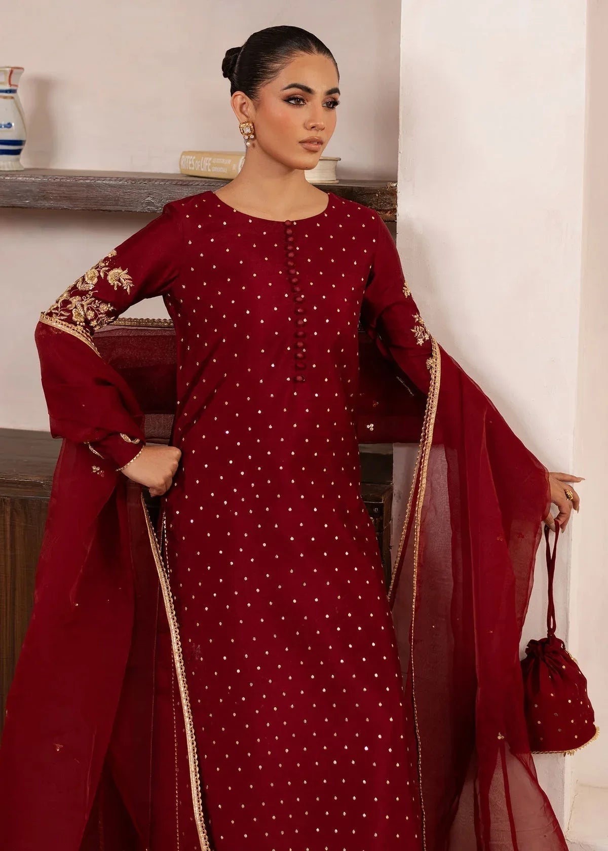 Dastoor | Rania Luxury Pret 25 | Elise - Aqsa Fabrics