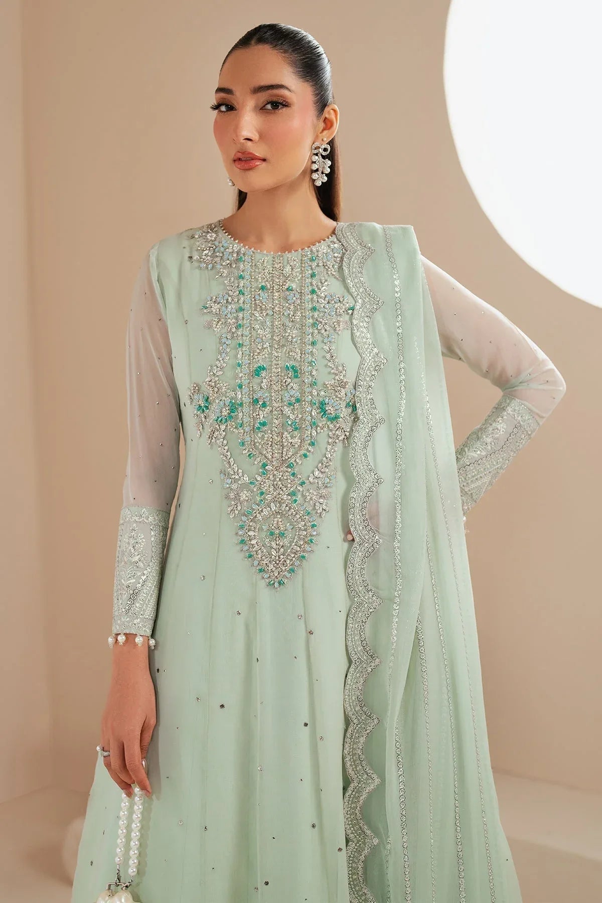 Alizeh | Handcrafted Eid Edit 25 | AF-HM-4035-Rimel - Aqsa Fabrics
