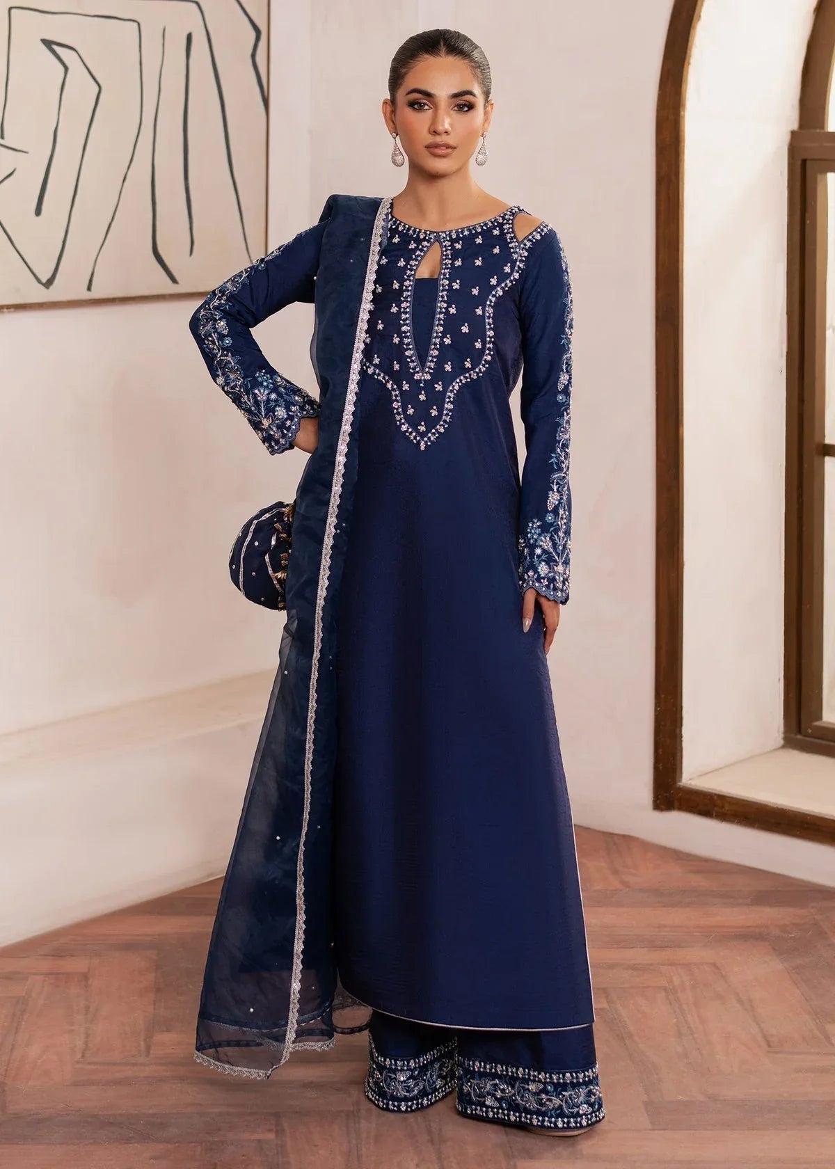 Dastoor | Rania Luxury Pret 25 | Celine - Aqsa Fabrics