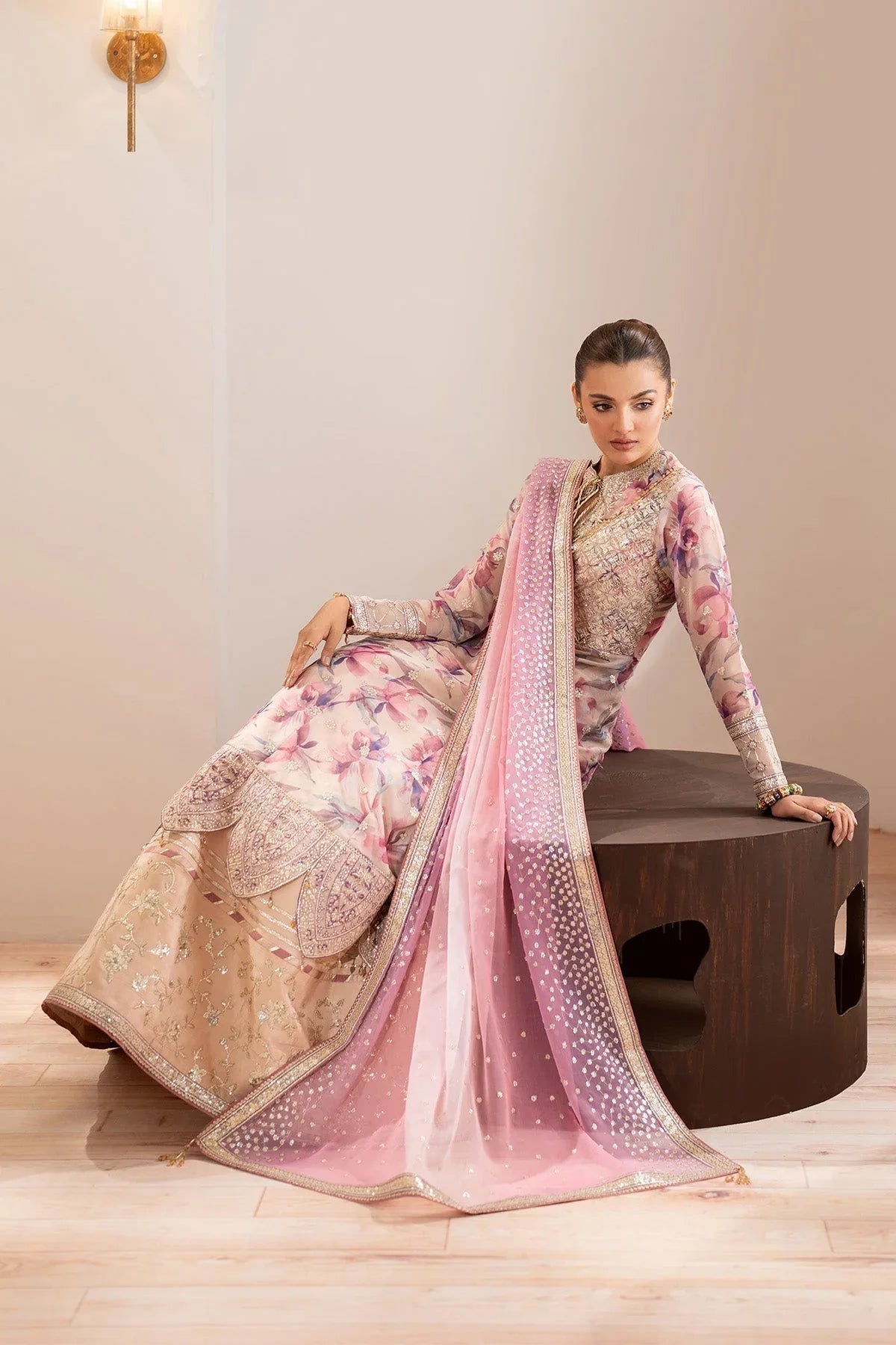 Alizeh | Fleur Chiffon |  AF-CH-2193-Dina - Aqsa Fabrics