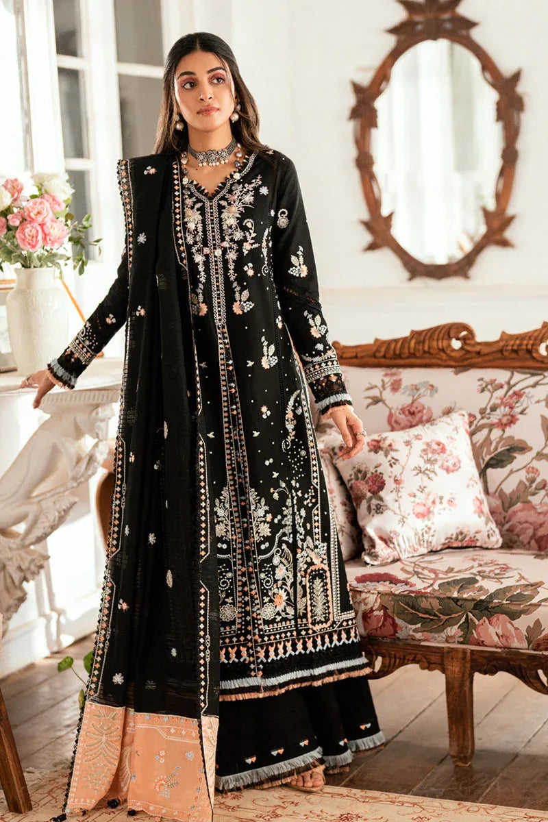 Qalamkar | Luxury Lawn Eid Edit | SB-03 Misha - Aqsa Fabrics