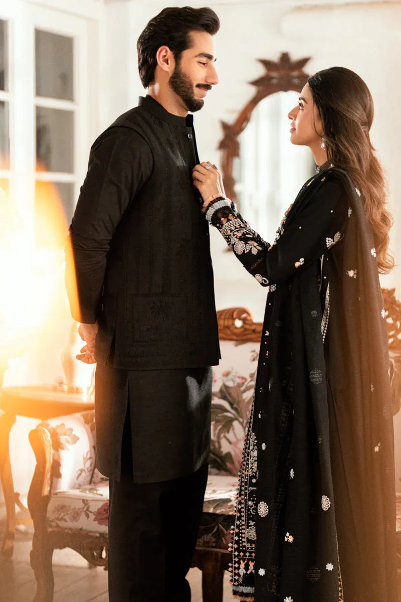 Qalamkar | Luxury Lawn Eid Edit | SB-03 Misha - Aqsa Fabrics