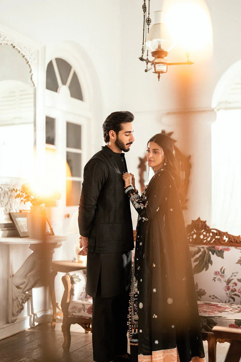 Qalamkar | Luxury Lawn Eid Edit | SB-03 Misha - Aqsa Fabrics