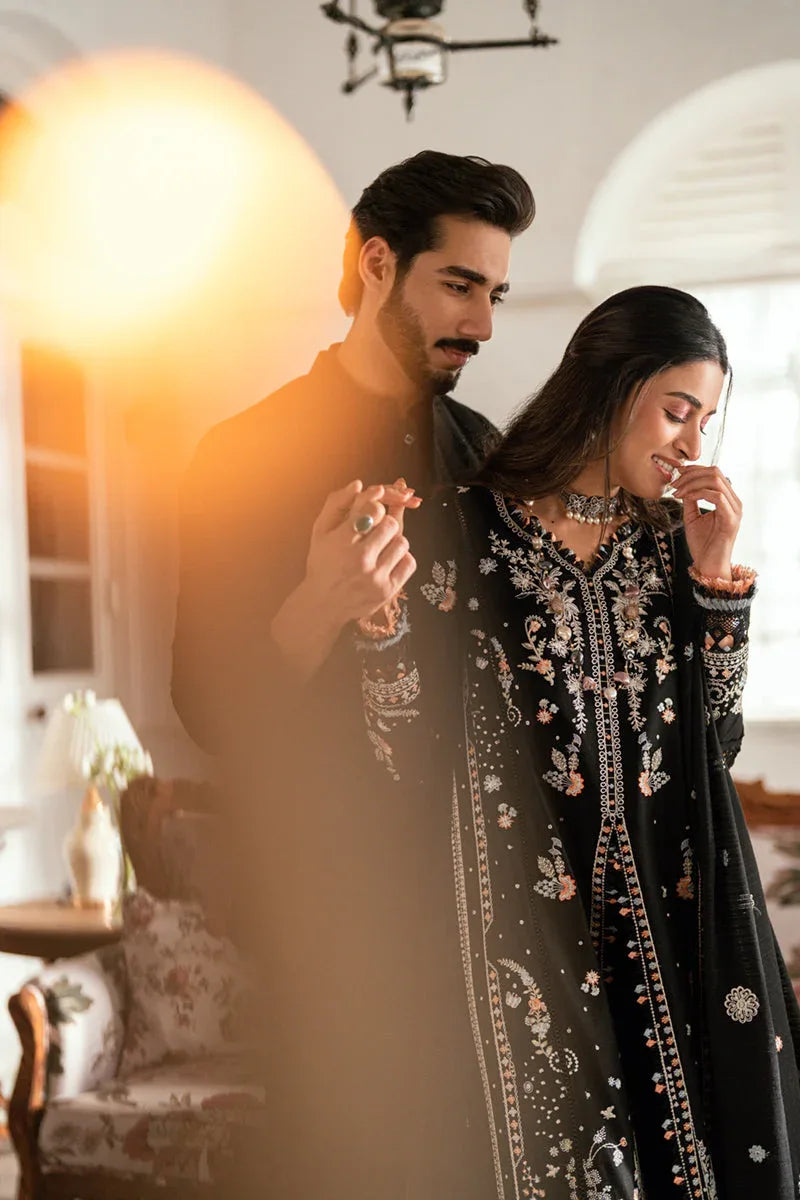 Qalamkar | Luxury Lawn Eid Edit | SB-03 Misha - Aqsa Fabrics
