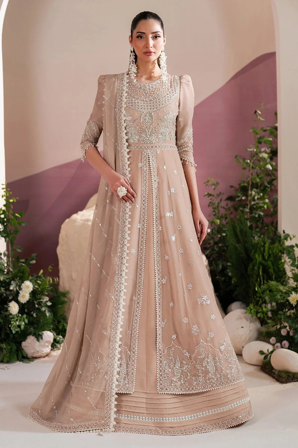 Alizeh | Handcrafted Eid Edit 25 | AF-HM-4039-Sakura - Aqsa Fabrics
