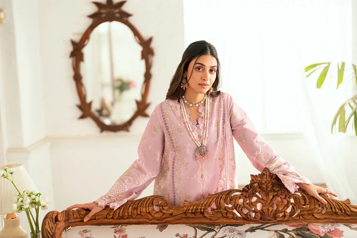 Qalamkar | Luxury Lawn Eid Edit | SB-06 Komal - Aqsa Fabrics