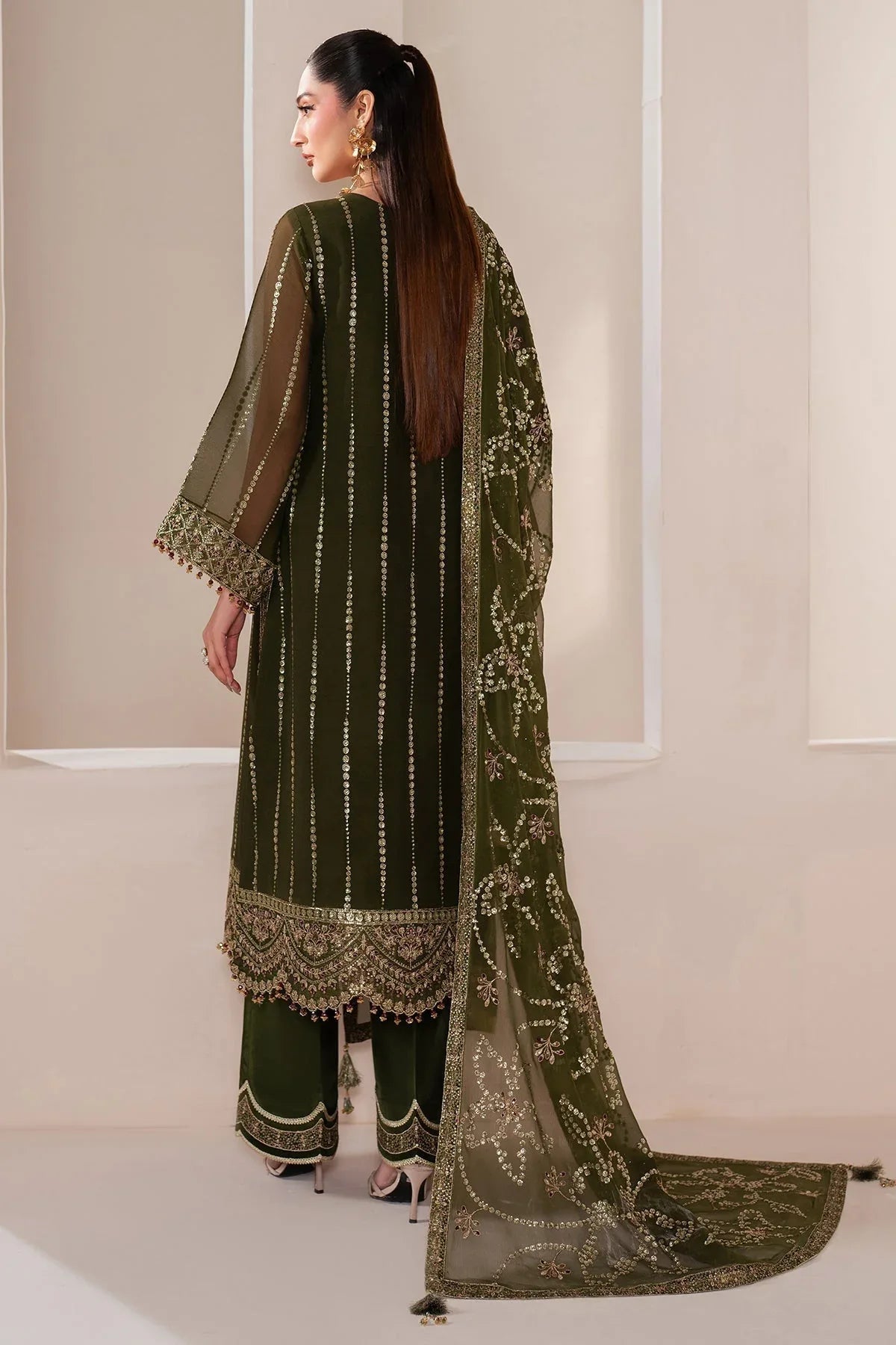 Alizeh | Handcrafted Eid Edit 25 | AF-HM-4033-Olivia - Aqsa Fabrics