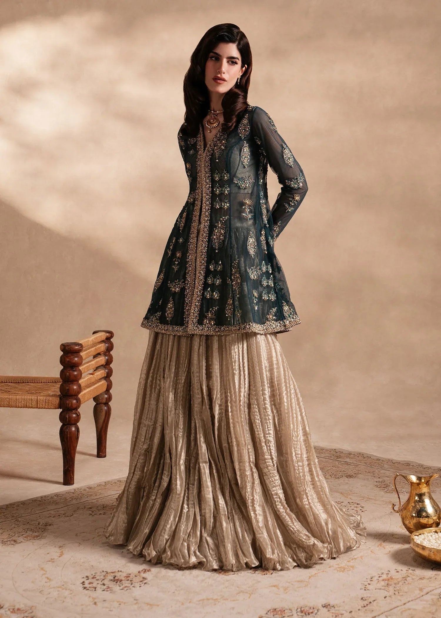 Sadaf Fawad Khan | Nafees Formals 25 | Nageenah - Aqsa Fabrics