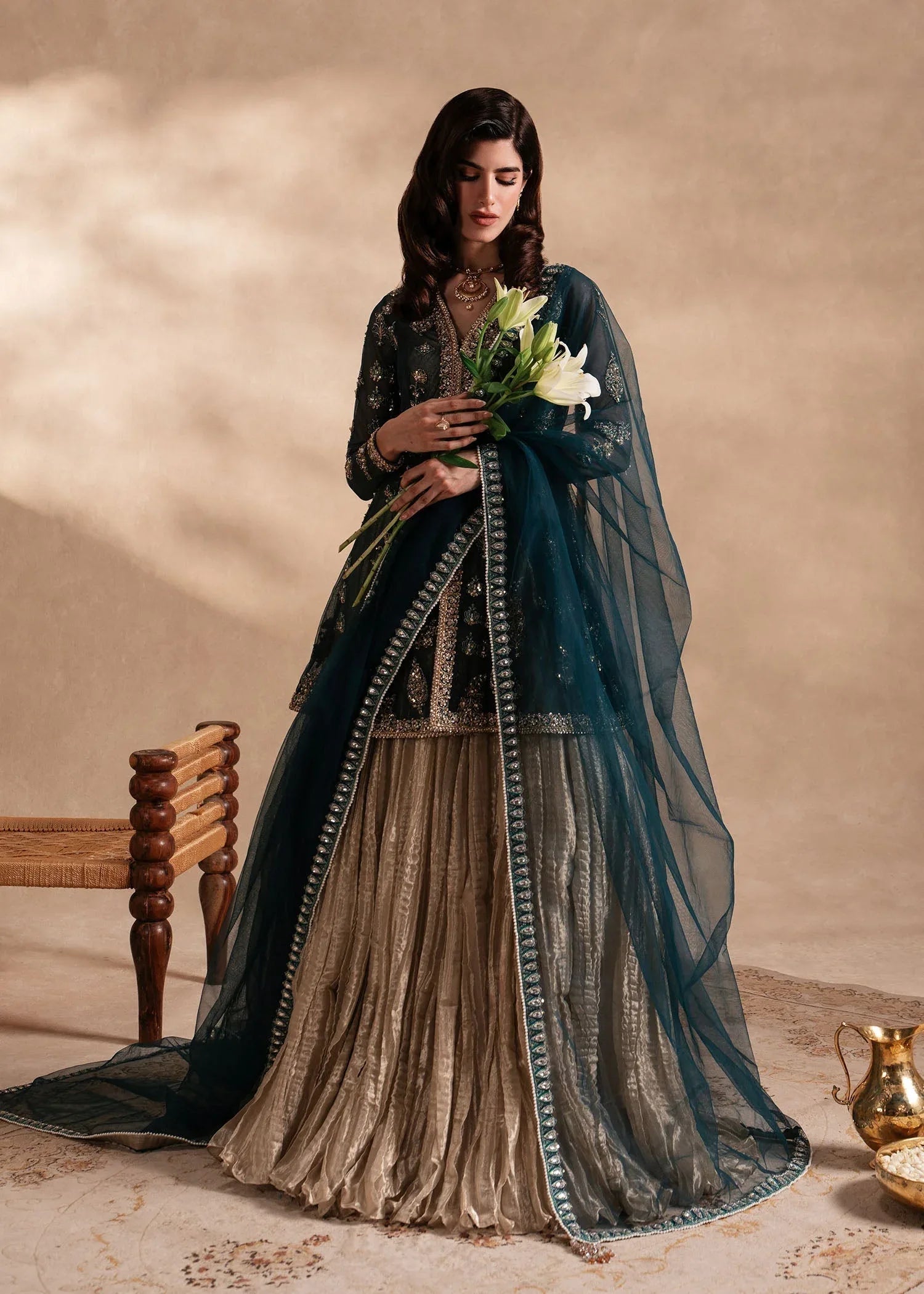 Sadaf Fawad Khan | Nafees Formals 25 | Nageenah - Aqsa Fabrics