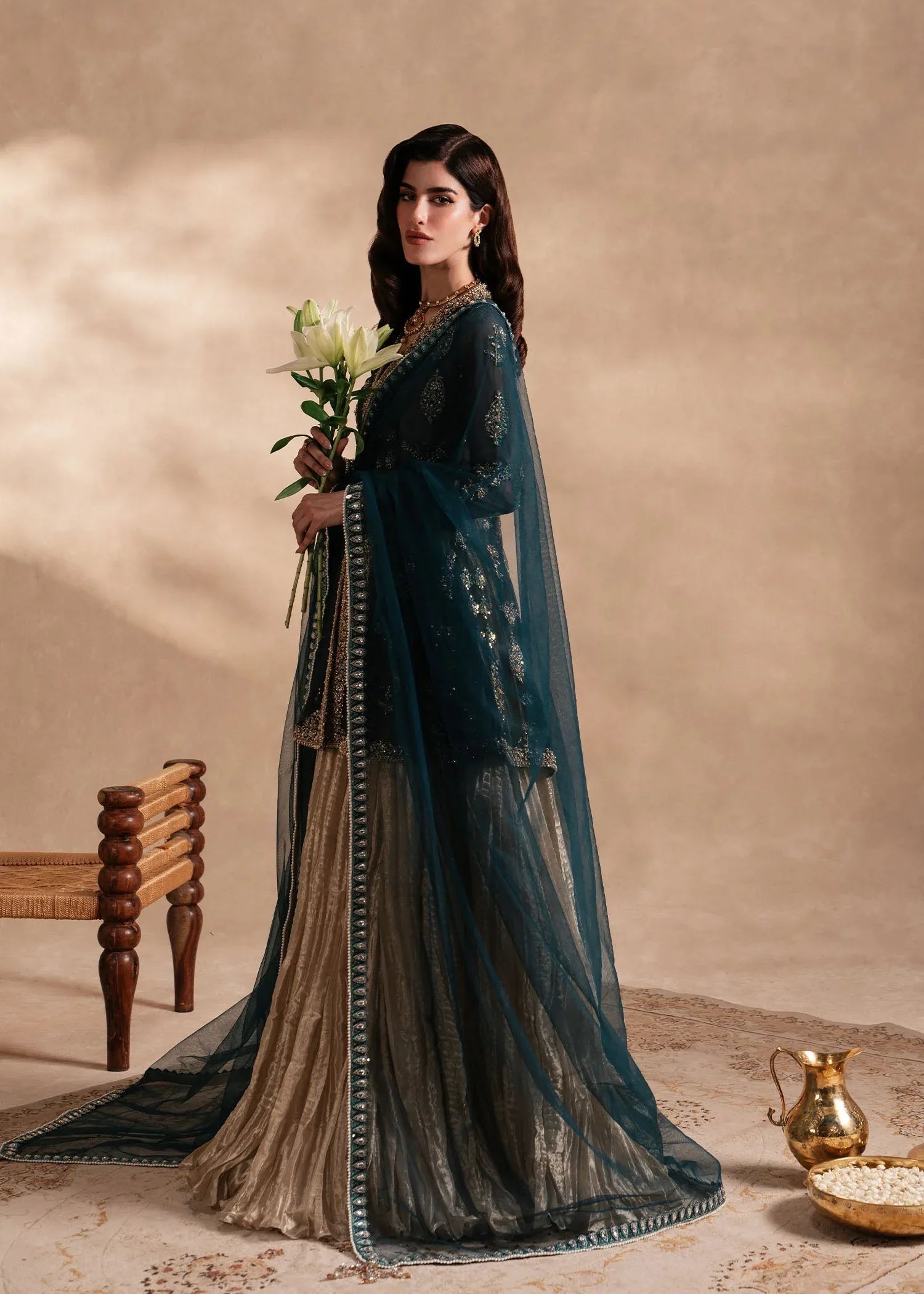 Sadaf Fawad Khan | Nafees Formals 25 | Nageenah - Aqsa Fabrics