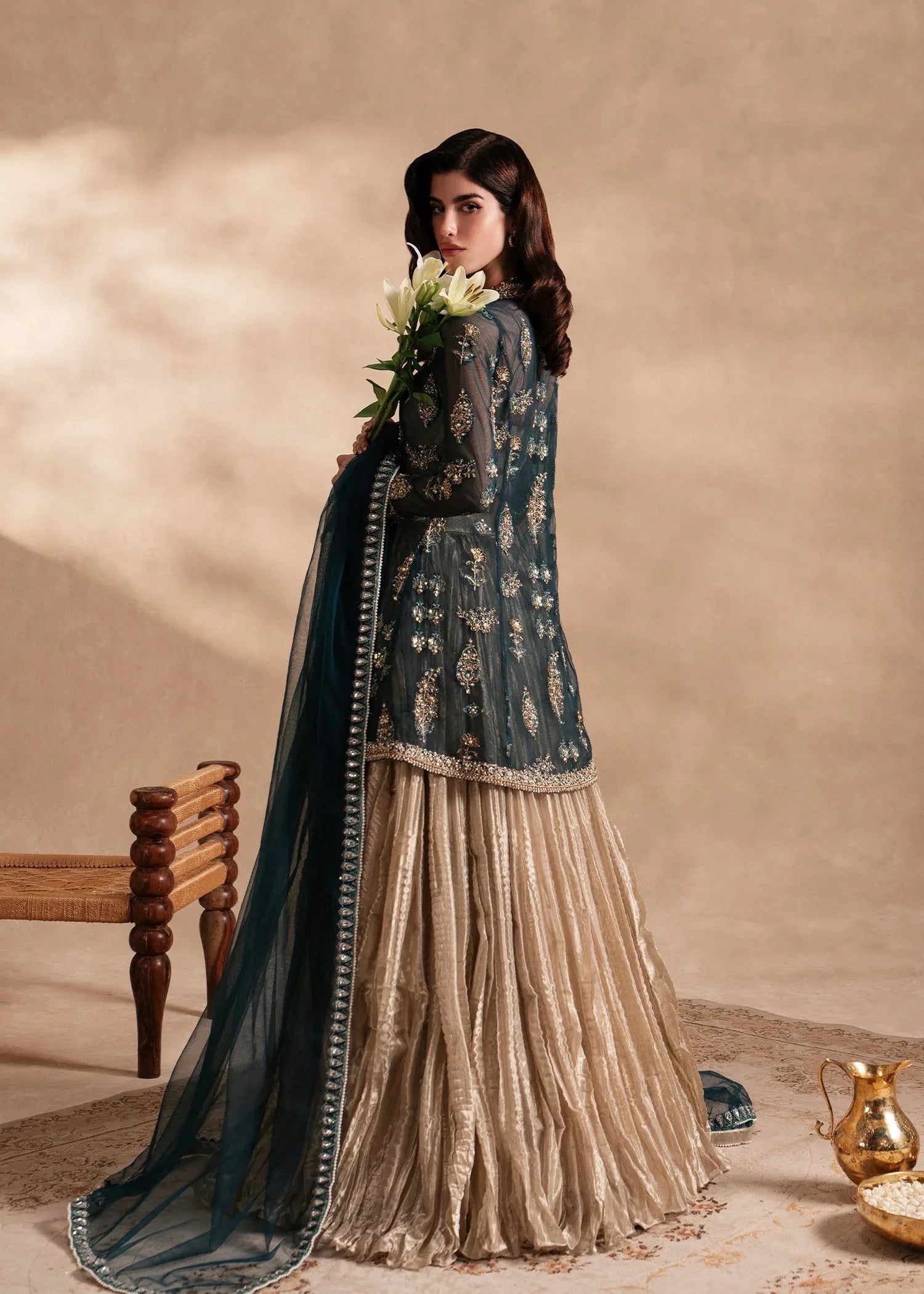 Sadaf Fawad Khan | Nafees Formals 25 | Nageenah - Aqsa Fabrics