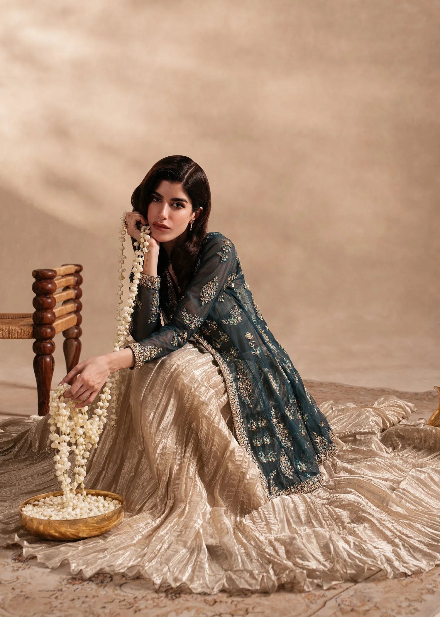 Sadaf Fawad Khan | Nafees Formals 25 | Nageenah - Aqsa Fabrics