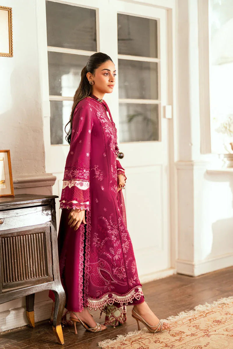 Qalamkar | Luxury Lawn Eid Edit | SB-02 Sameen - Aqsa Fabrics