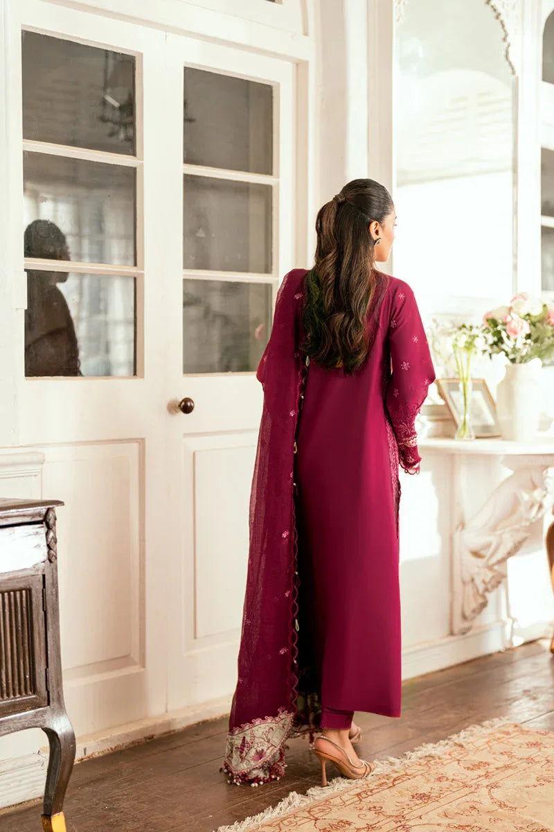 Qalamkar | Luxury Lawn Eid Edit | SB-02 Sameen - Aqsa Fabrics