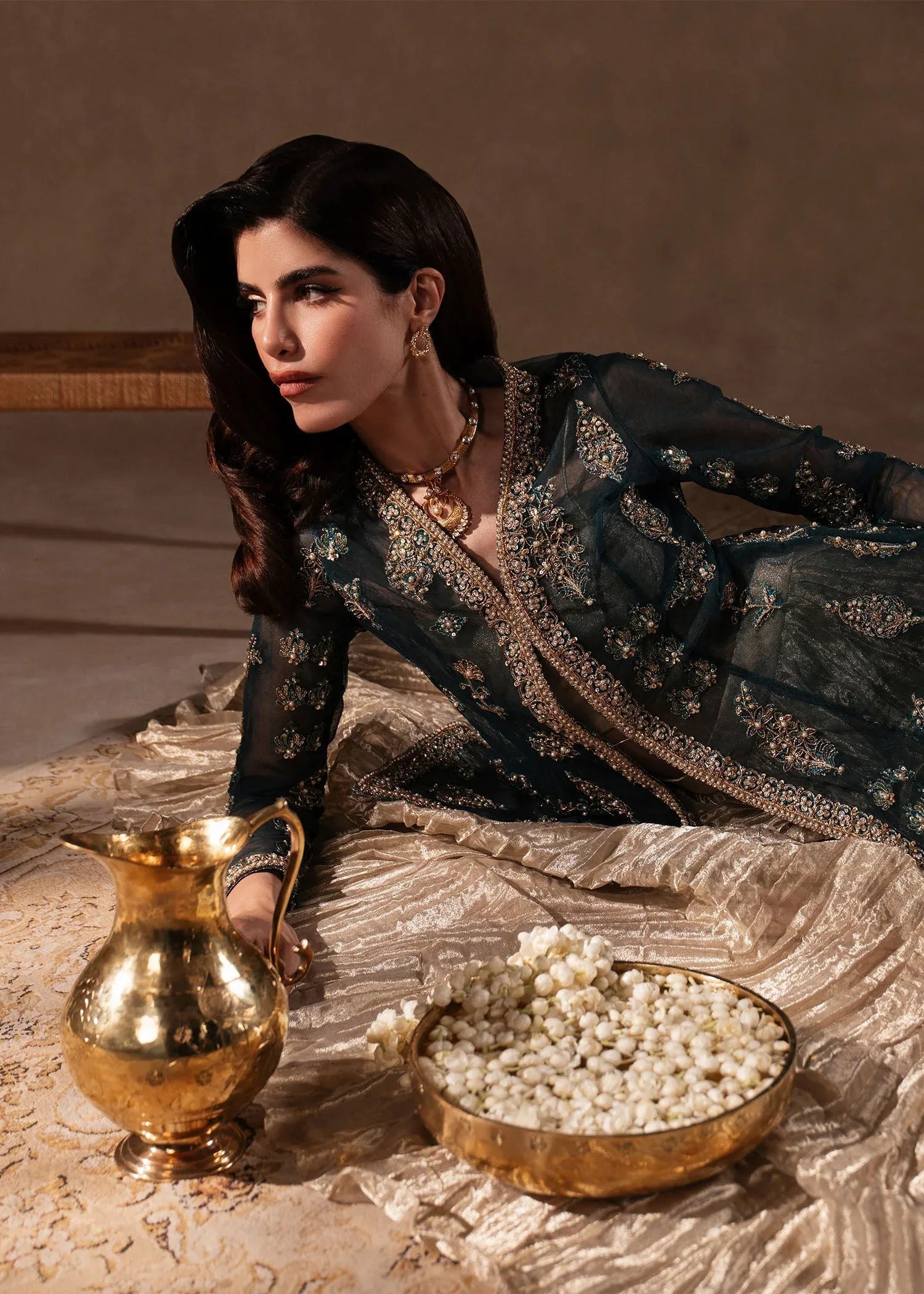 Sadaf Fawad Khan | Nafees Formals 25 | Nageenah - Aqsa Fabrics