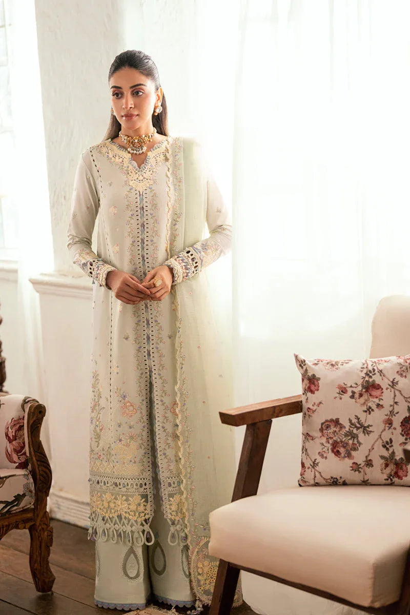 Qalamkar | Luxury Lawn Eid Edit | SB-08 Rimsha - Aqsa Fabrics