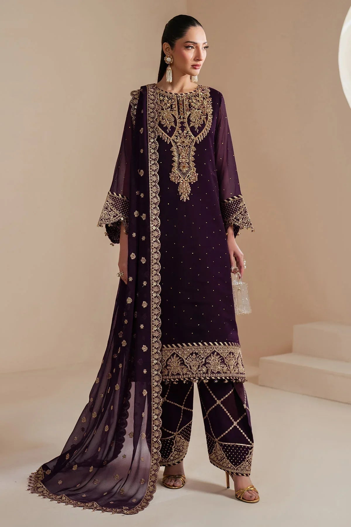 Alizeh | Handcrafted Eid Edit 25 | AF-HM-4038-Sirus - Aqsa Fabrics