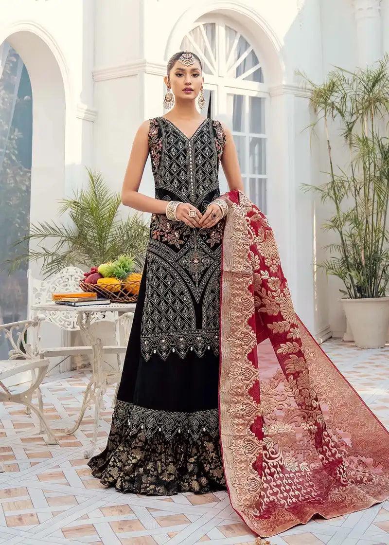 Akbar Aslam | Riwayat-e-Khas | Garnet - Aqsa Fabrics