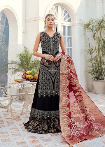 Akbar Aslam | Riwayat-e-Khas | Garnet - Aqsa Fabrics