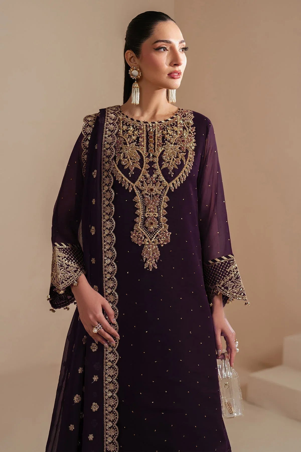 Alizeh | Handcrafted Eid Edit 25 | AF-HM-4038-Sirus - Aqsa Fabrics