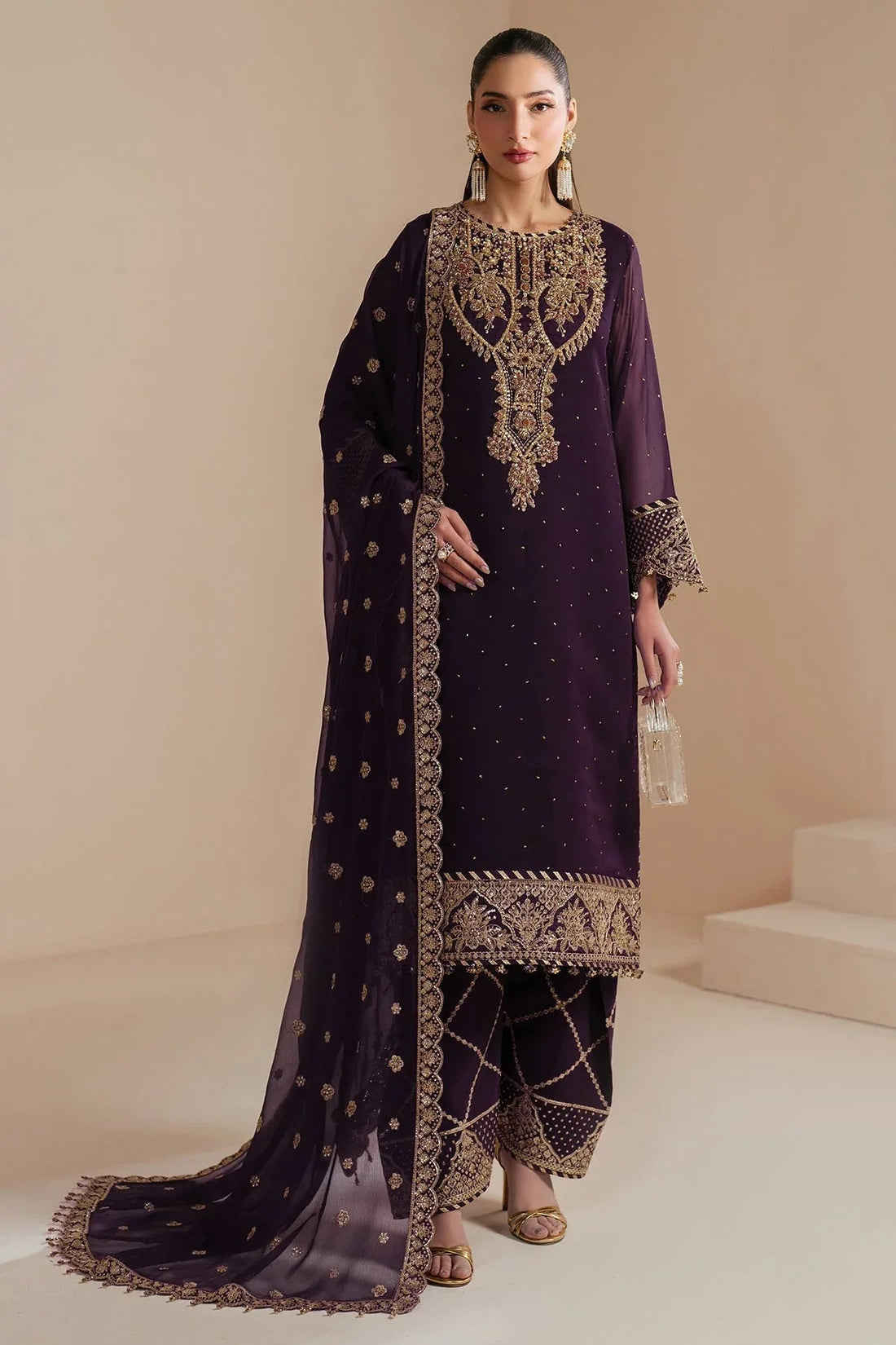 Alizeh | Handcrafted Eid Edit 25 | AF-HM-4038-Sirus - Aqsa Fabrics