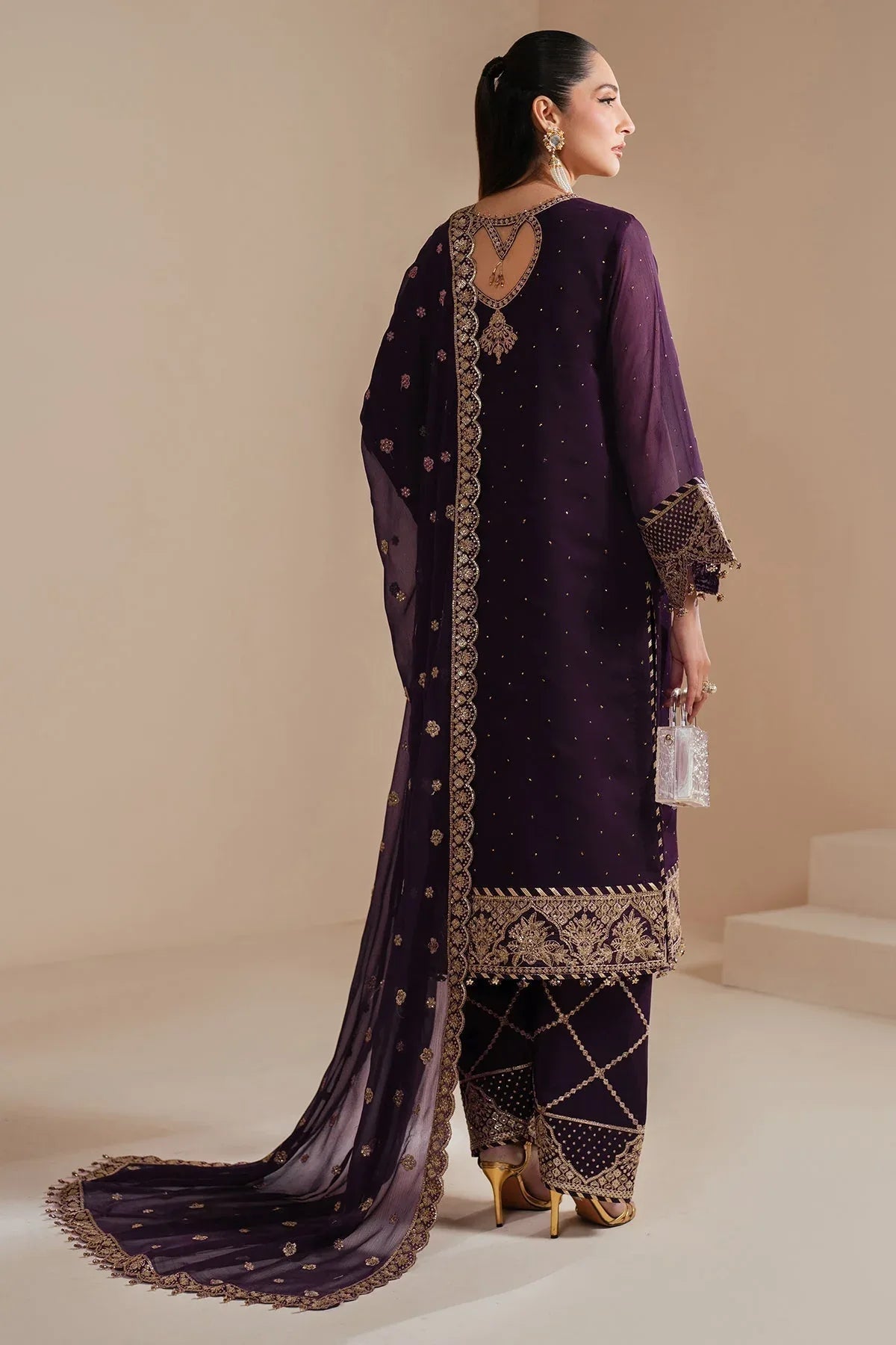 Alizeh | Handcrafted Eid Edit 25 | AF-HM-4038-Sirus - Aqsa Fabrics