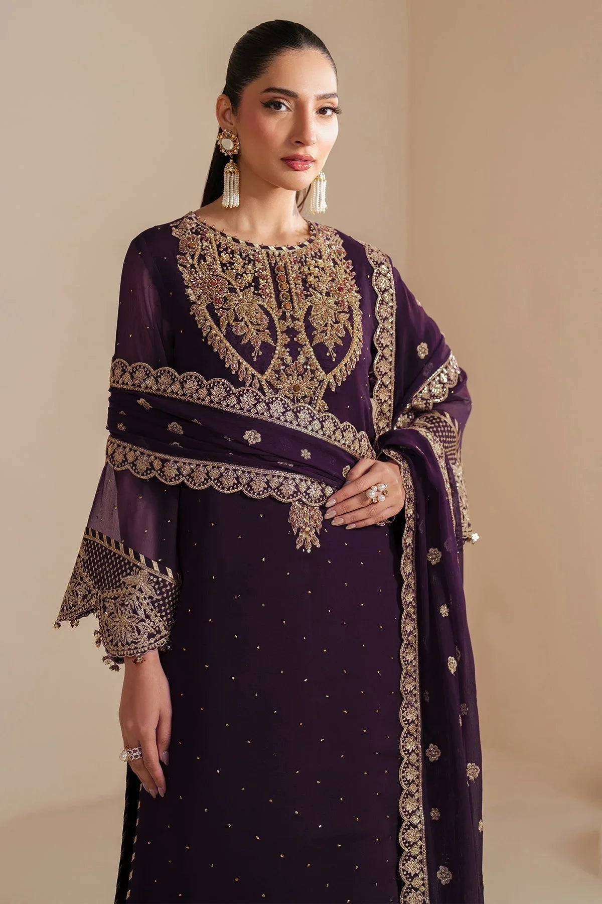 Alizeh | Handcrafted Eid Edit 25 | AF-HM-4038-Sirus - Aqsa Fabrics