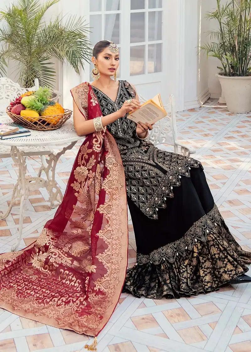 Akbar Aslam | Garnet - Aqsa Fabrics