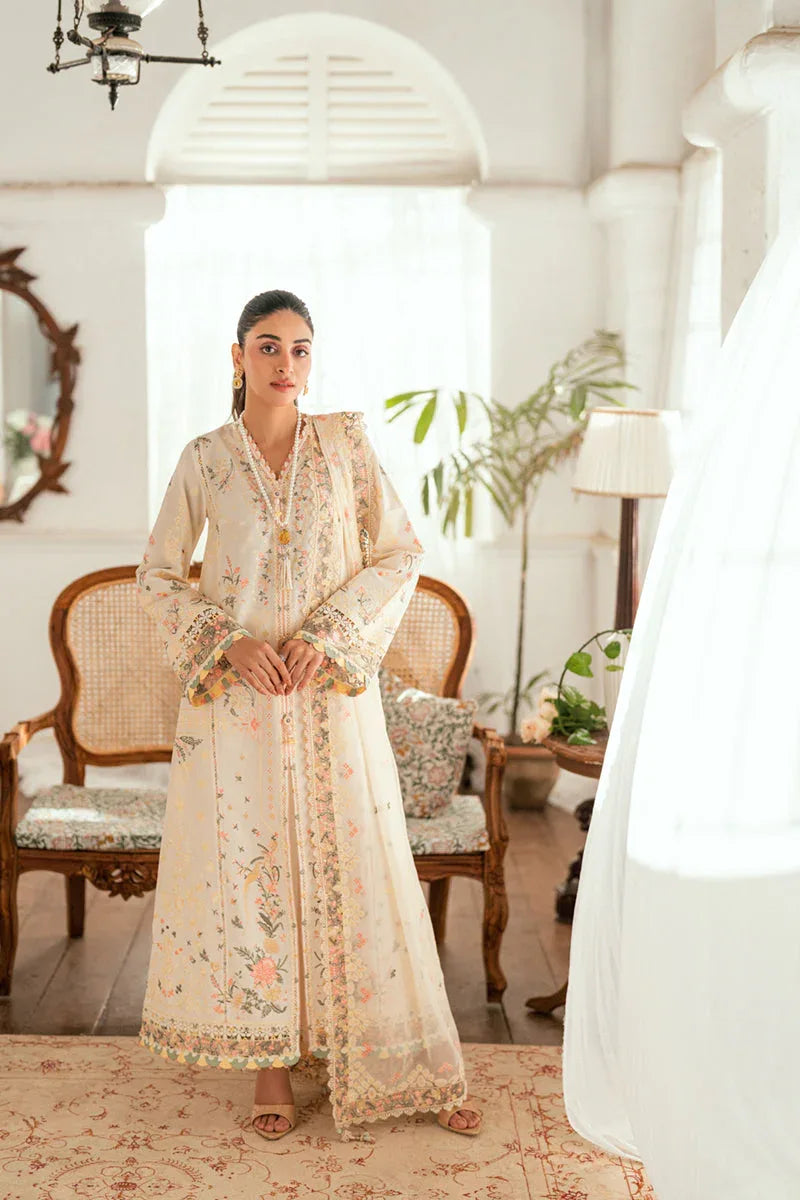 Qalamkar | Luxury Lawn Eid Edit | SB-01 Rina - Aqsa Fabrics
