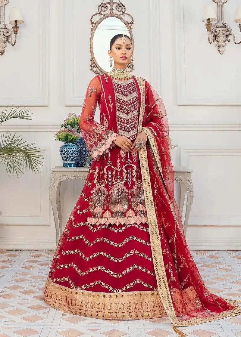Akbar Aslam | Riwayat-e-Khas | Carnelian - Aqsa Fabrics