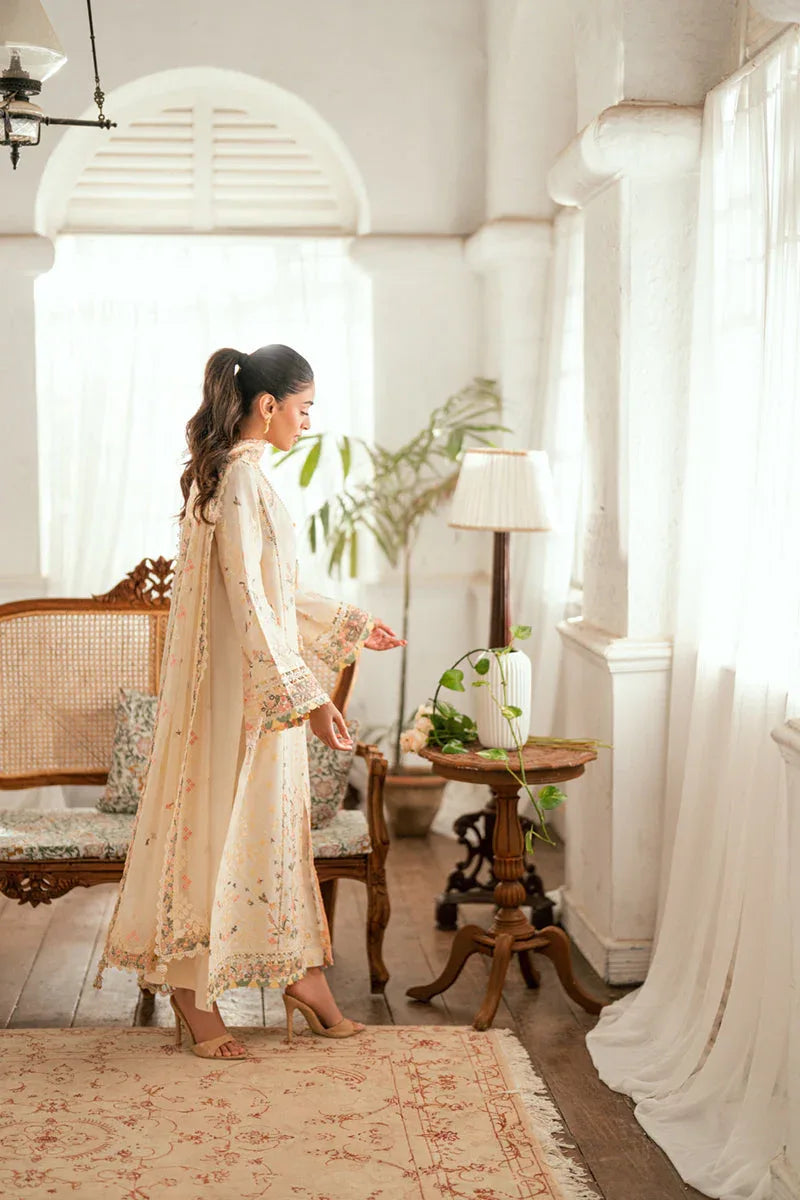 Qalamkar | Luxury Lawn Eid Edit | SB-01 Rina - Aqsa Fabrics