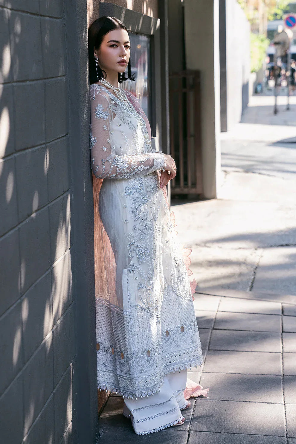 Saad Shaikh | Fleurie Vol 2 | Pearl Wind - Aqsa Fabrics