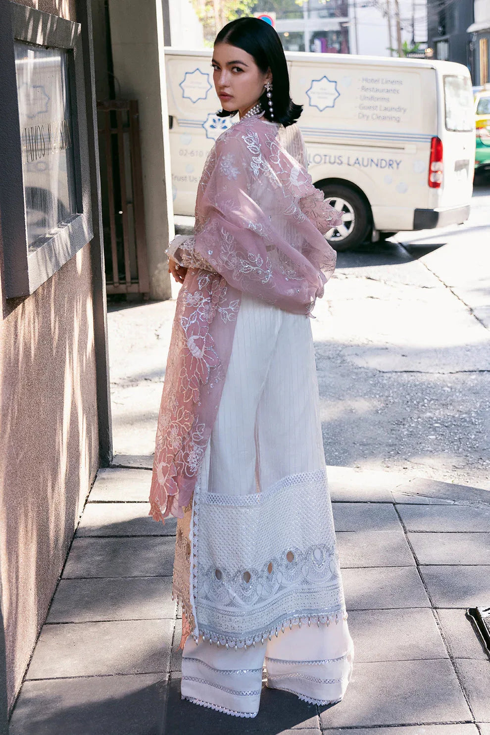 Saad Shaikh | Fleurie Vol 2 | Pearl Wind - Aqsa Fabrics