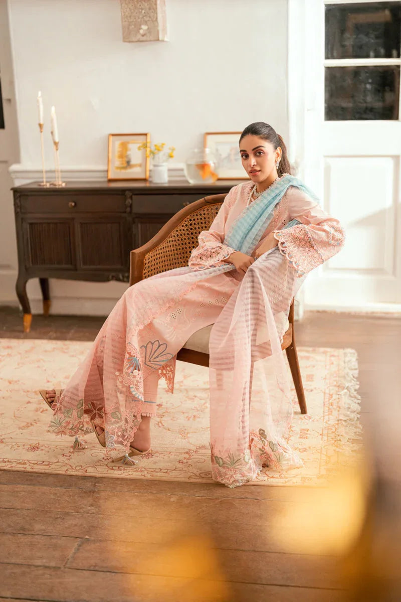 Qalamkar | Luxury Lawn Eid Edit | SB-05 Aleeza - Aqsa Fabrics