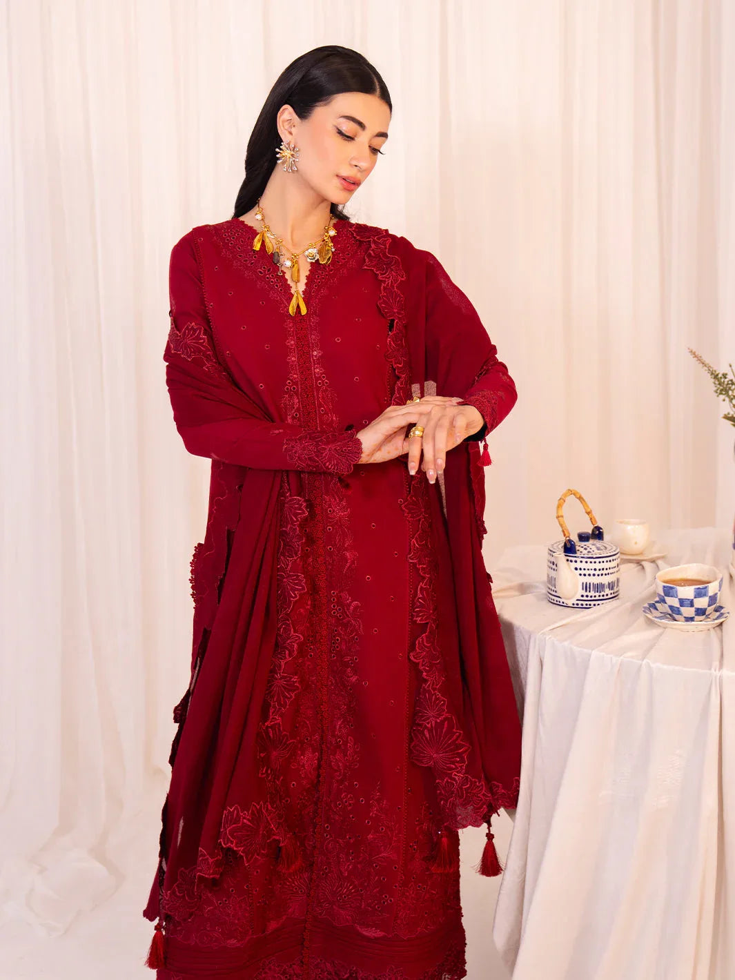 Faiza Faisal | Celine Eid 25 | MAREN - Aqsa Fabrics