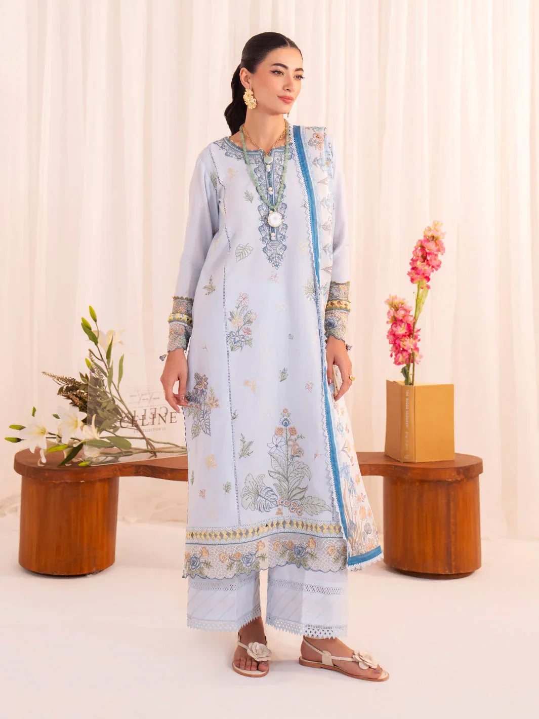 Faiza Faisal | Celine Eid 25 | ROMY - Aqsa Fabrics