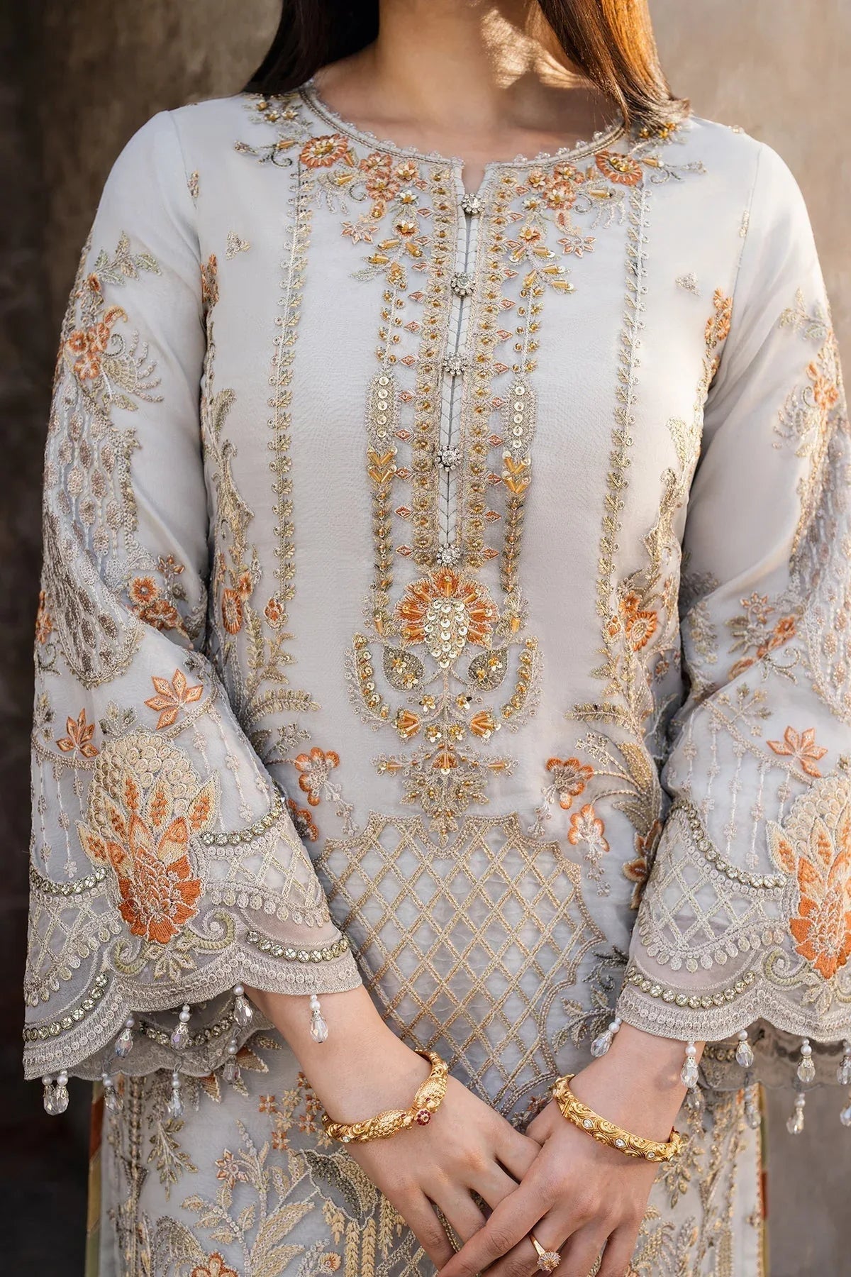 Imrozia Premium | Meeras Luxury Eid 25 | I-223 NEELAM - Aqsa Fabrics