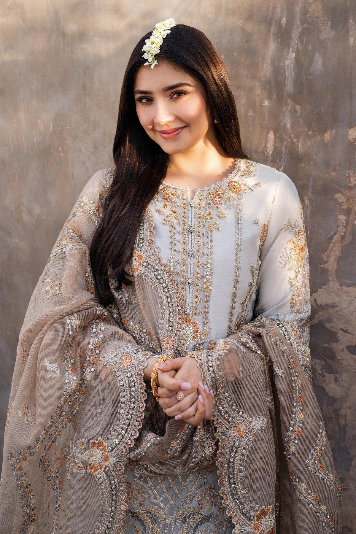 Imrozia Premium | Meeras Luxury Eid 25 | I-223 NEELAM - Aqsa Fabrics