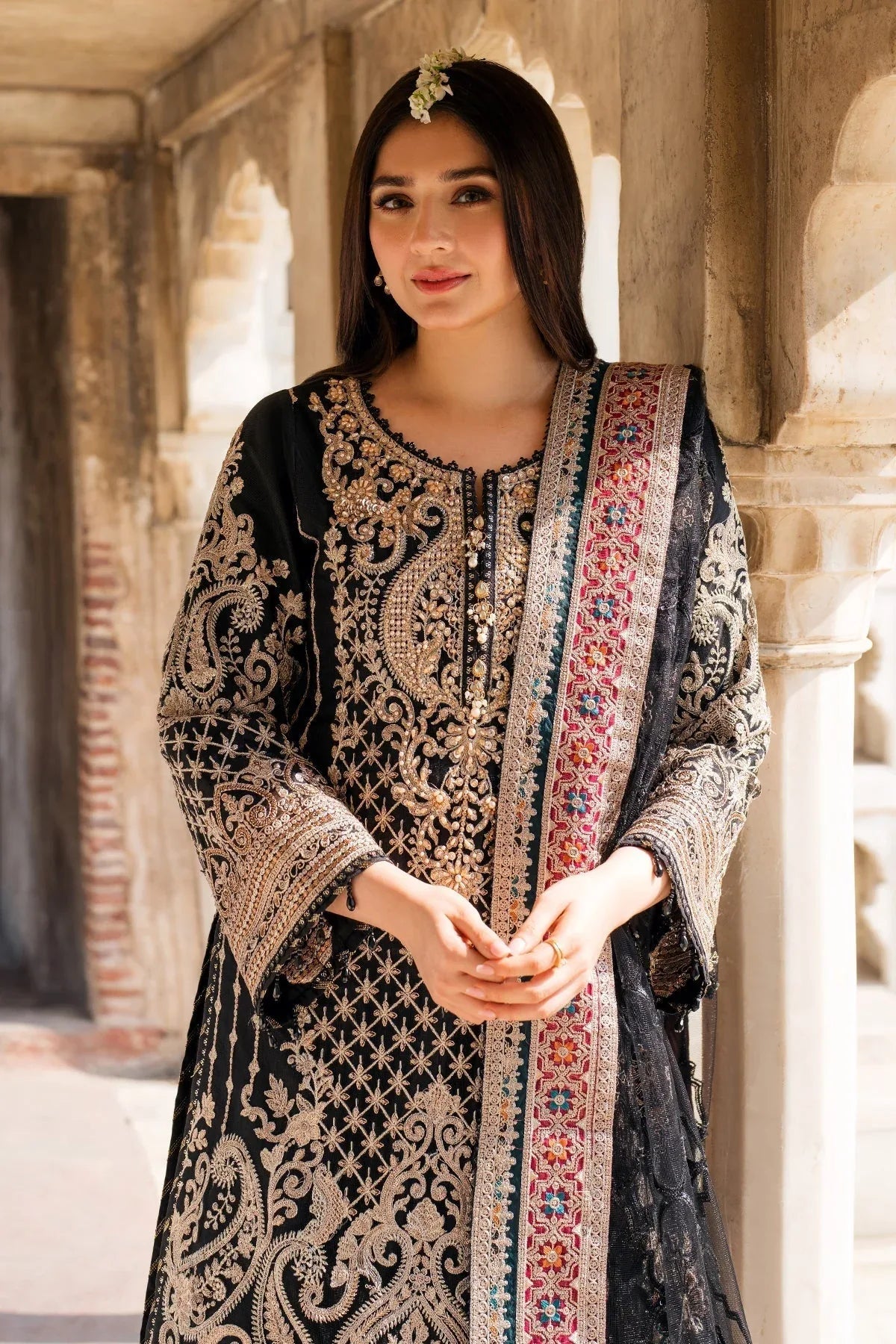 Imrozia Premium | Meeras Luxury Eid 25 | I-222 AQIQ - Aqsa Fabrics