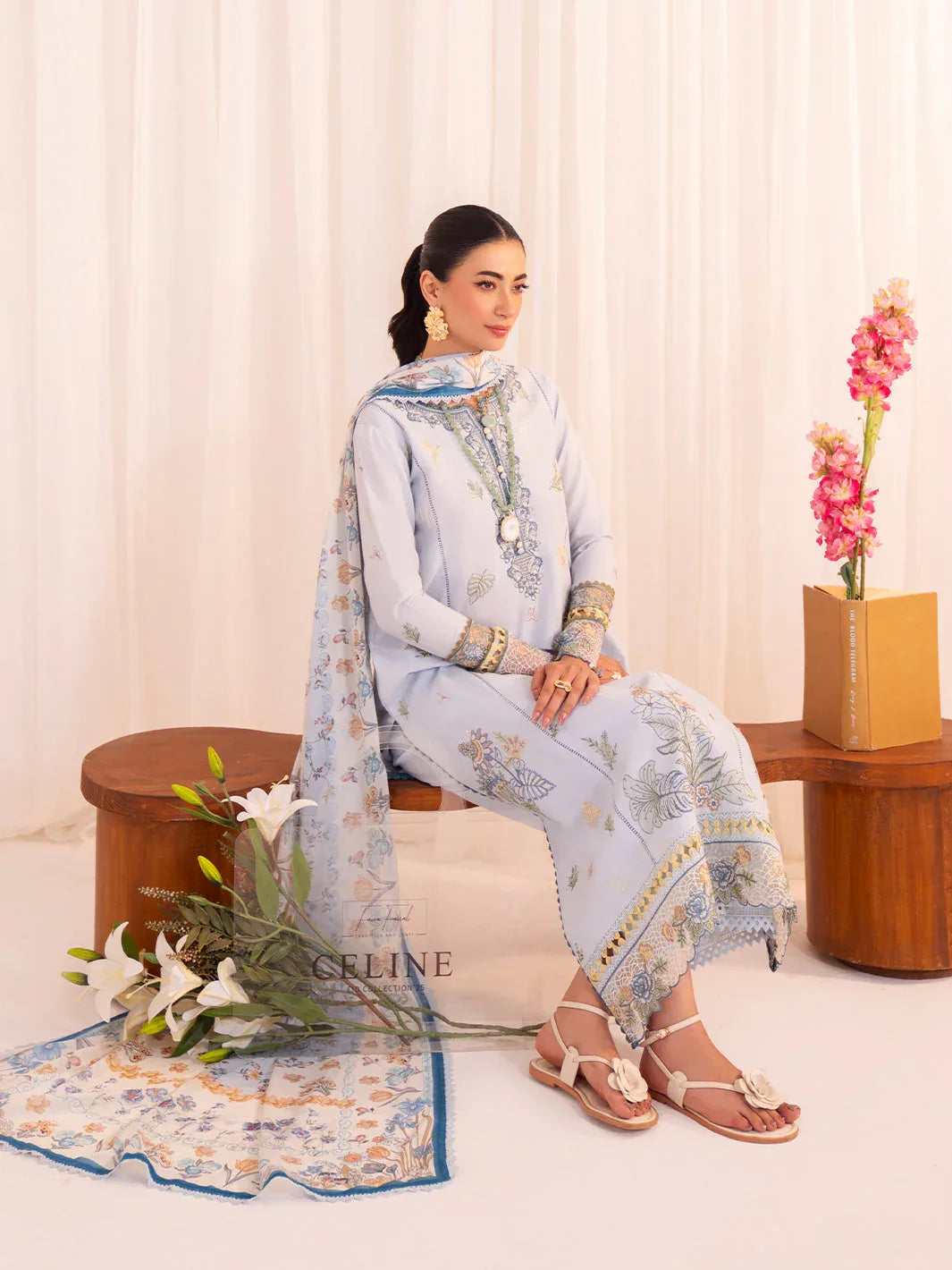 Faiza Faisal | Celine Eid 25 | ROMY - Aqsa Fabrics