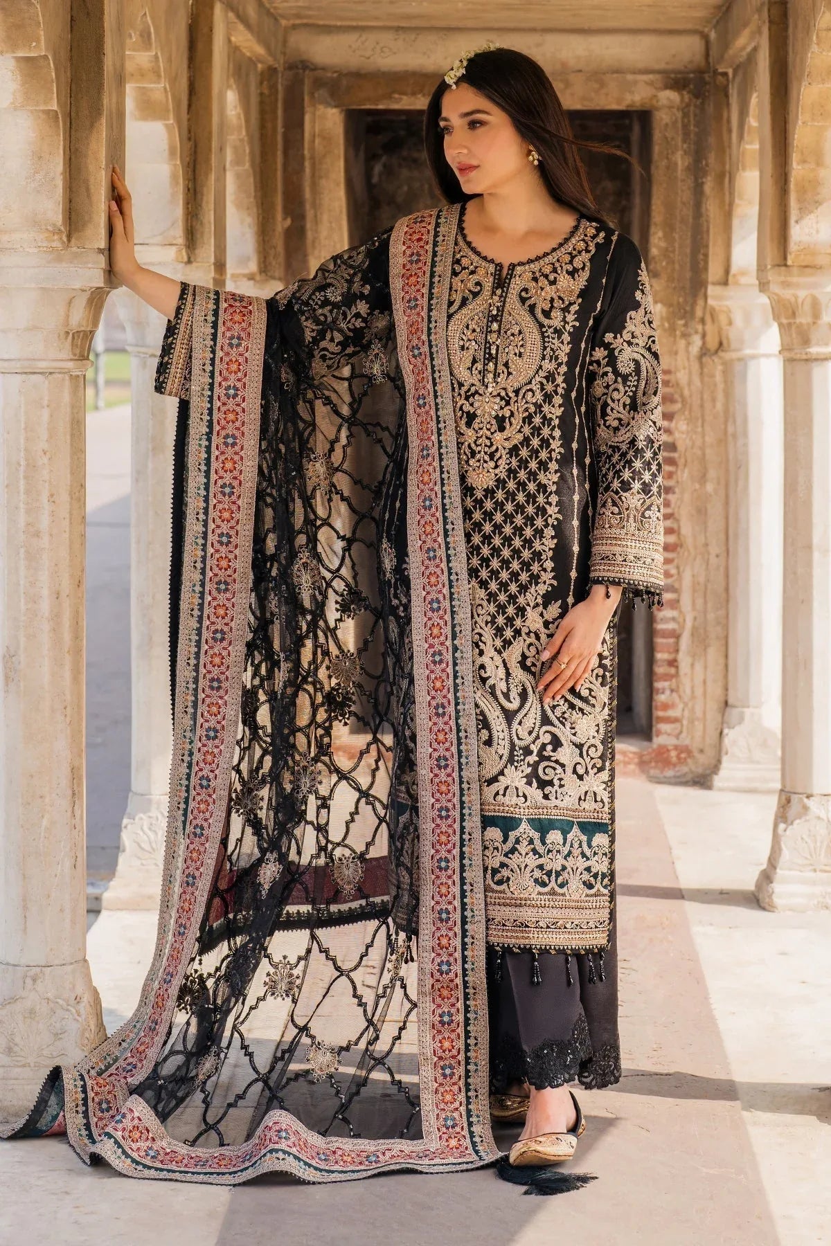 Imrozia Premium | Meeras Luxury Eid 25 | I-222 AQIQ - Aqsa Fabrics