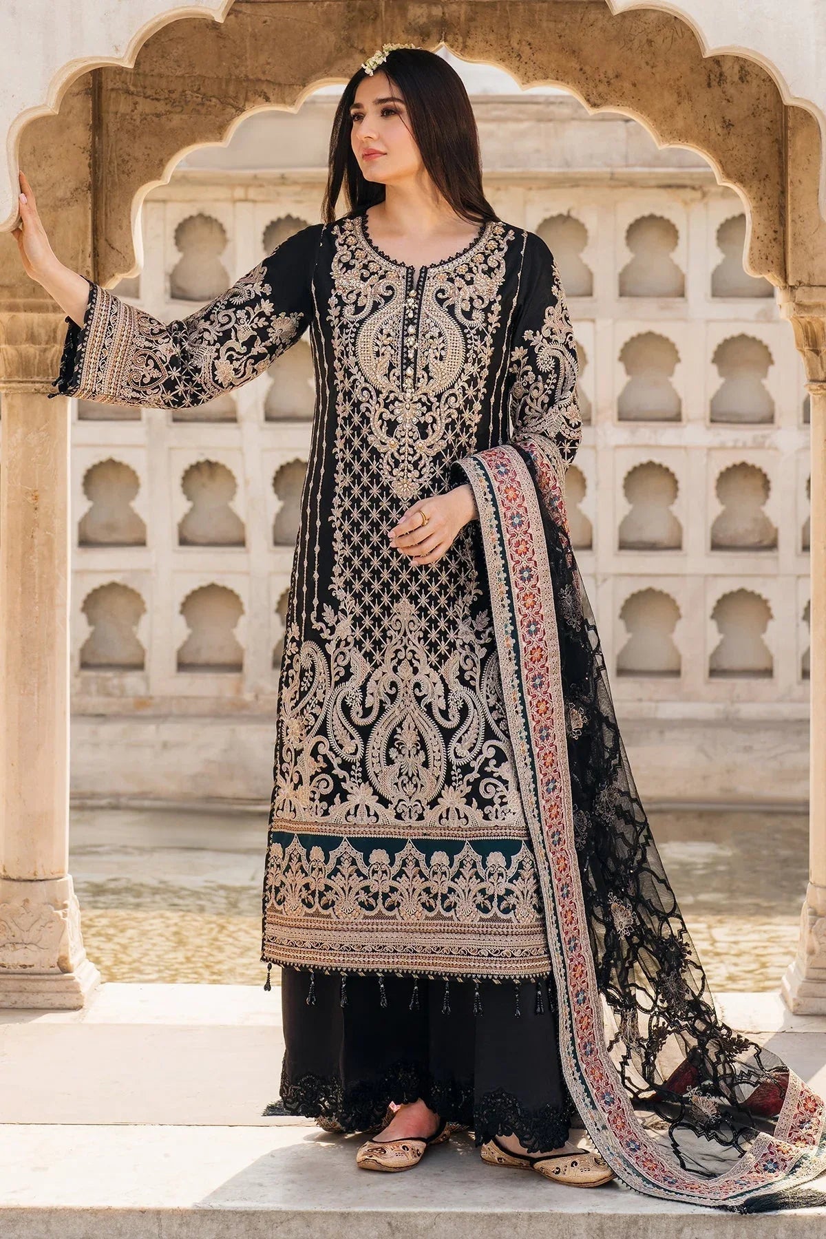 Imrozia Premium | Meeras Luxury Eid 25 | I-222 AQIQ - Aqsa Fabrics