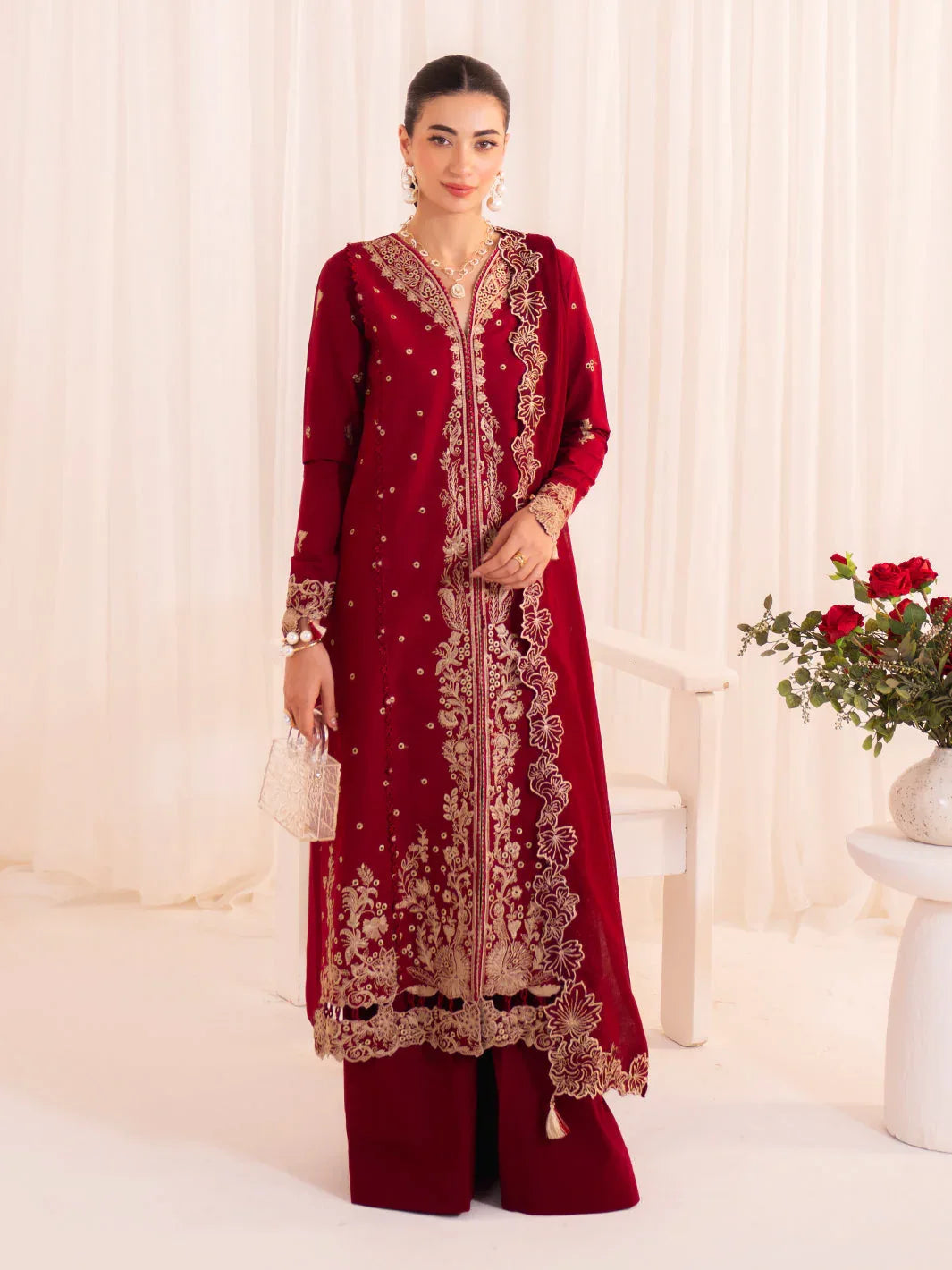 Faiza Faisal | Celine Eid 25 | ELINA - Aqsa Fabrics