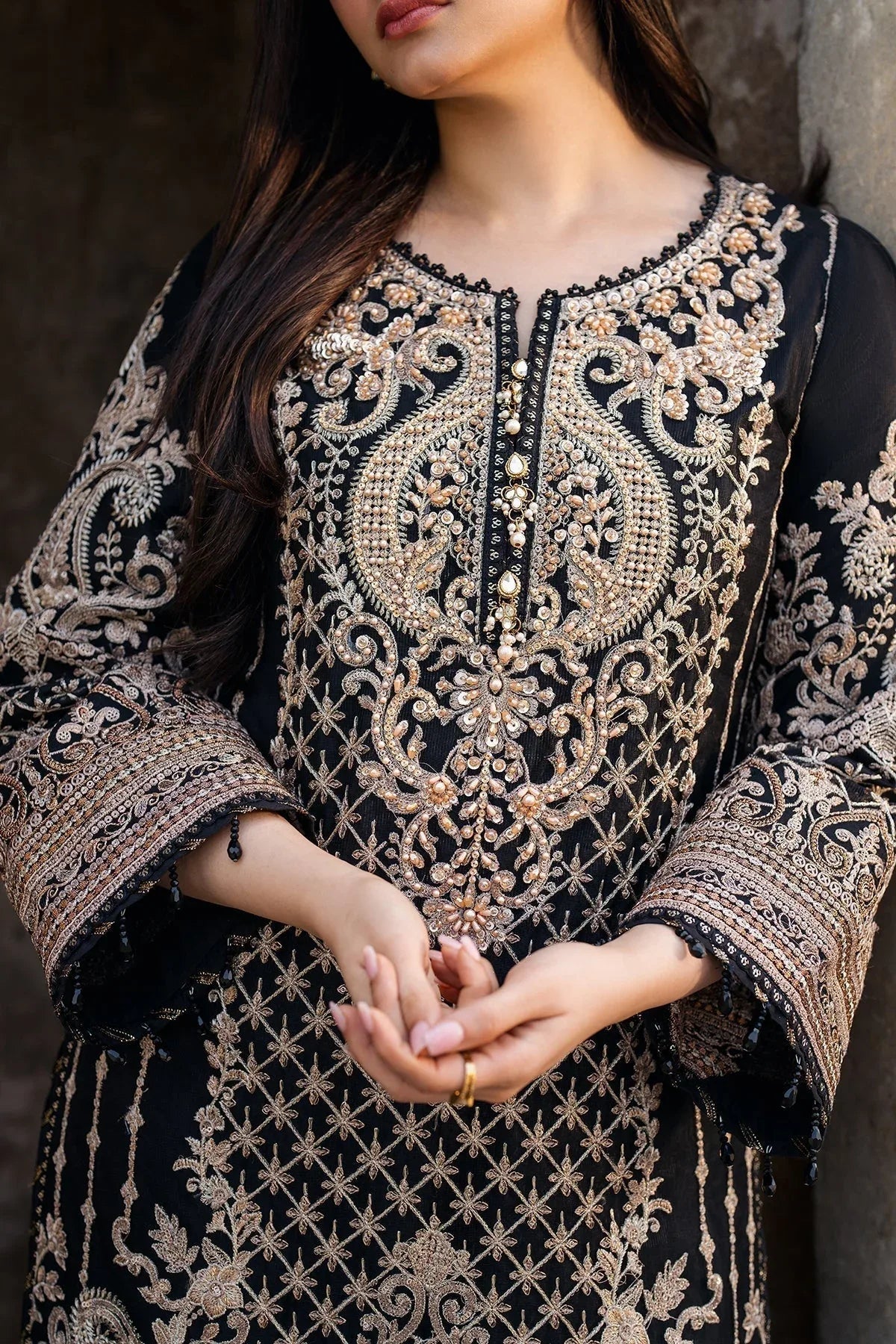 Imrozia Premium | Meeras Luxury Eid 25 | I-222 AQIQ - Aqsa Fabrics