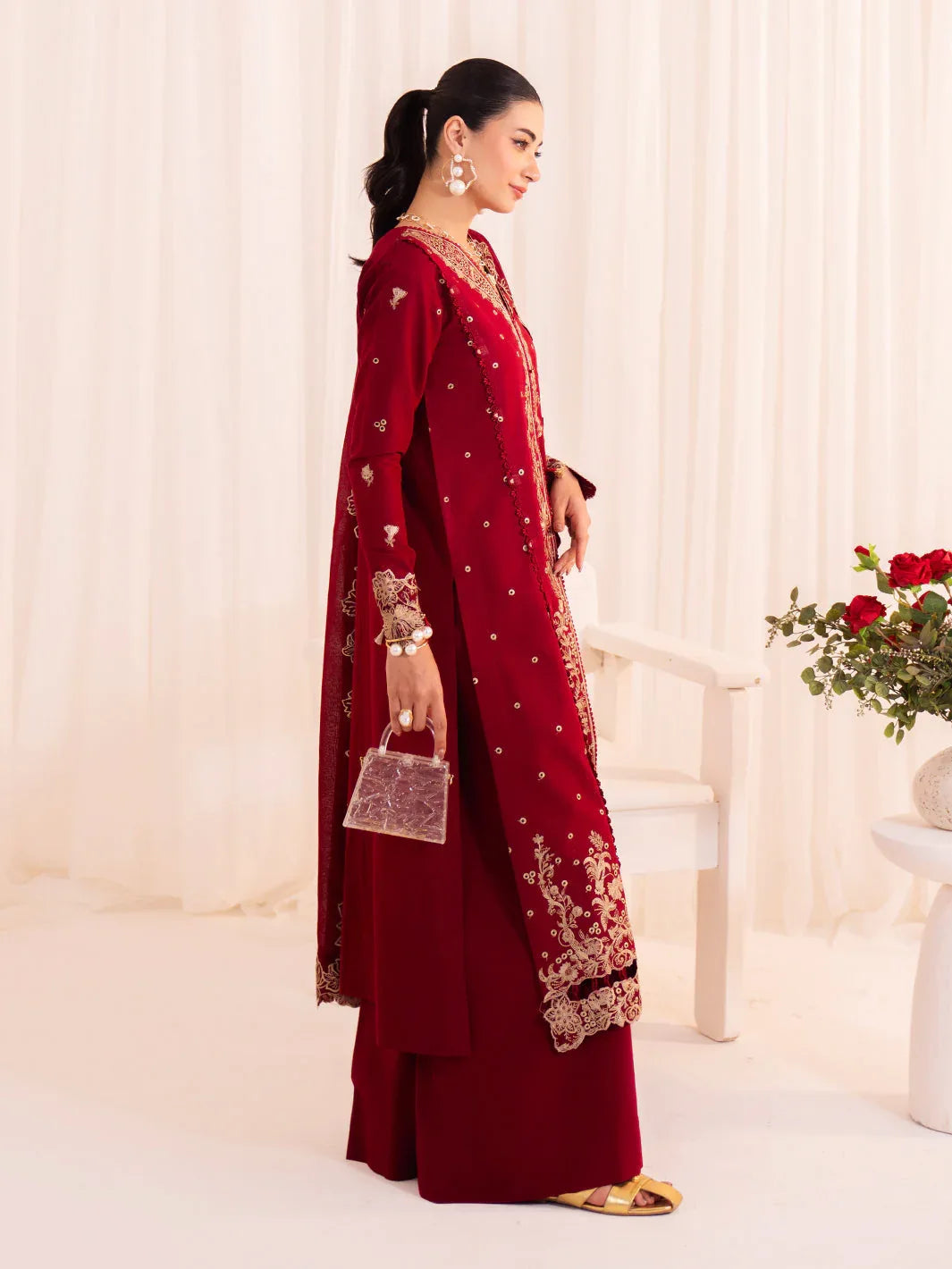 Faiza Faisal | Celine Eid 25 | ELINA - Aqsa Fabrics